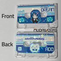 Image 4 of Mini Cassette Tape NFC Keychain - Pixel Ado