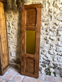 Image 1 of Miroir atypique en bois ancien - Objet décoration unique