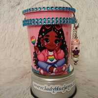 Image 1 of Little Pink Bucket With - Or- Without Bling