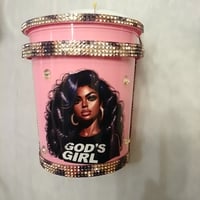 Image 2 of Little Pink Bucket With - Or- Without Bling