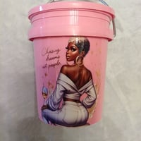 Image 6 of Little Pink Bucket With - Or- Without Bling