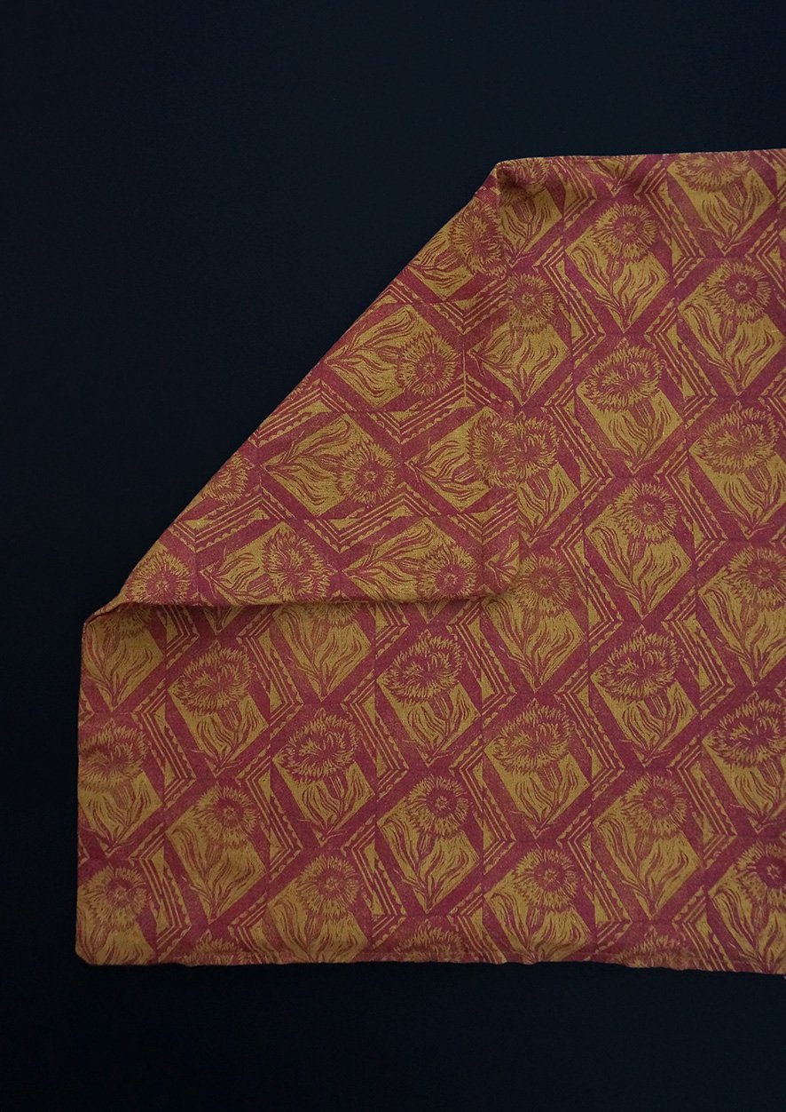 Image of SALE - Garden Pinks - Block Printed - Cushion Cover - SAMPLE