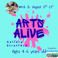 Arts Alive Ages 4 - 6 years; August 17 - 21