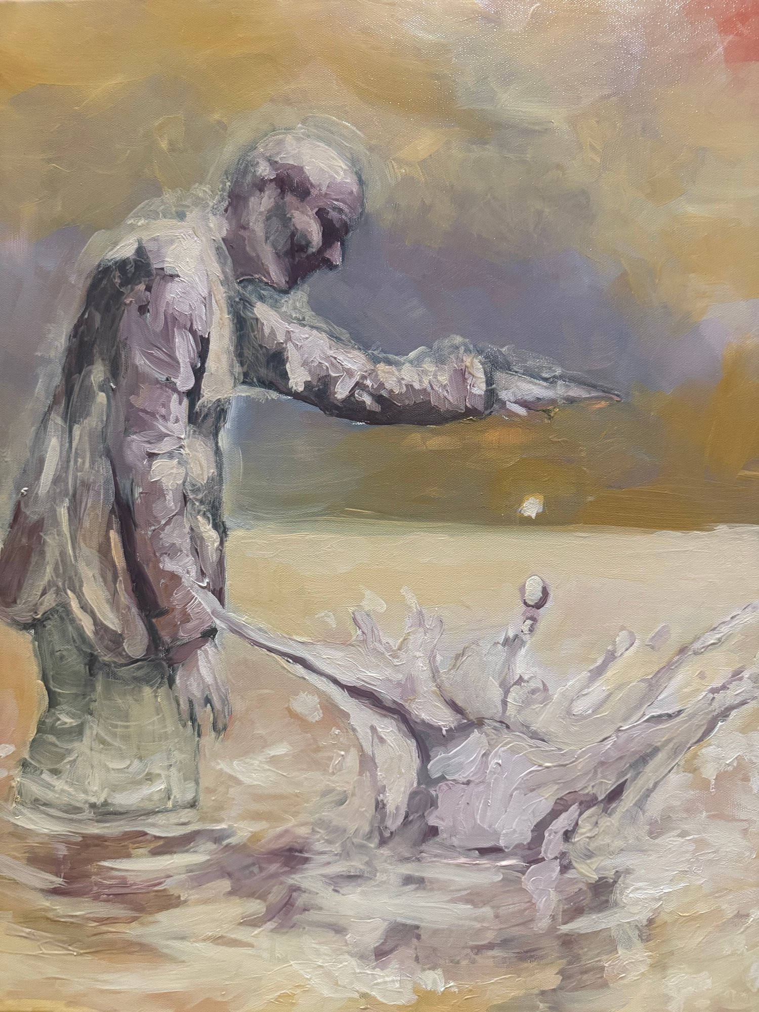 Painting - We must not let a few drops spoil the ocean that humanity is