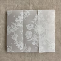 Image 3 of Custom made order for Tyler and Irene - 70 x white ink print vellum wrap