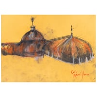 Image 1 of Kibble Palace, Glasgow Botanic Gardens - Charcoal, Pencil and  Soft Pastels on Paper 