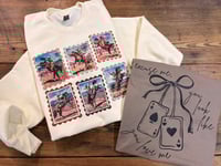 Vintage Cowboy Crew + You Look Like You Love Me Tee