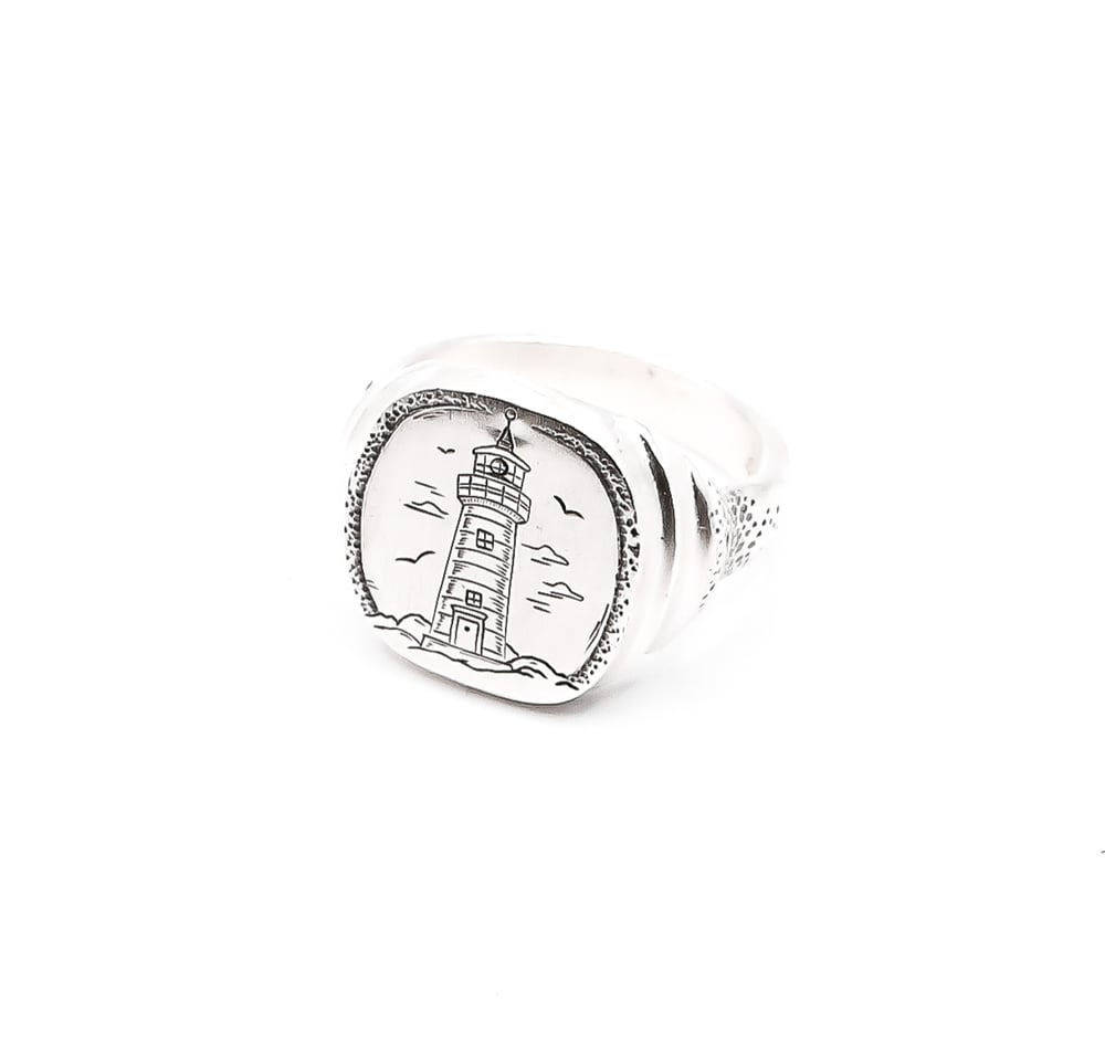 Image of Lighthouse Signet Ring