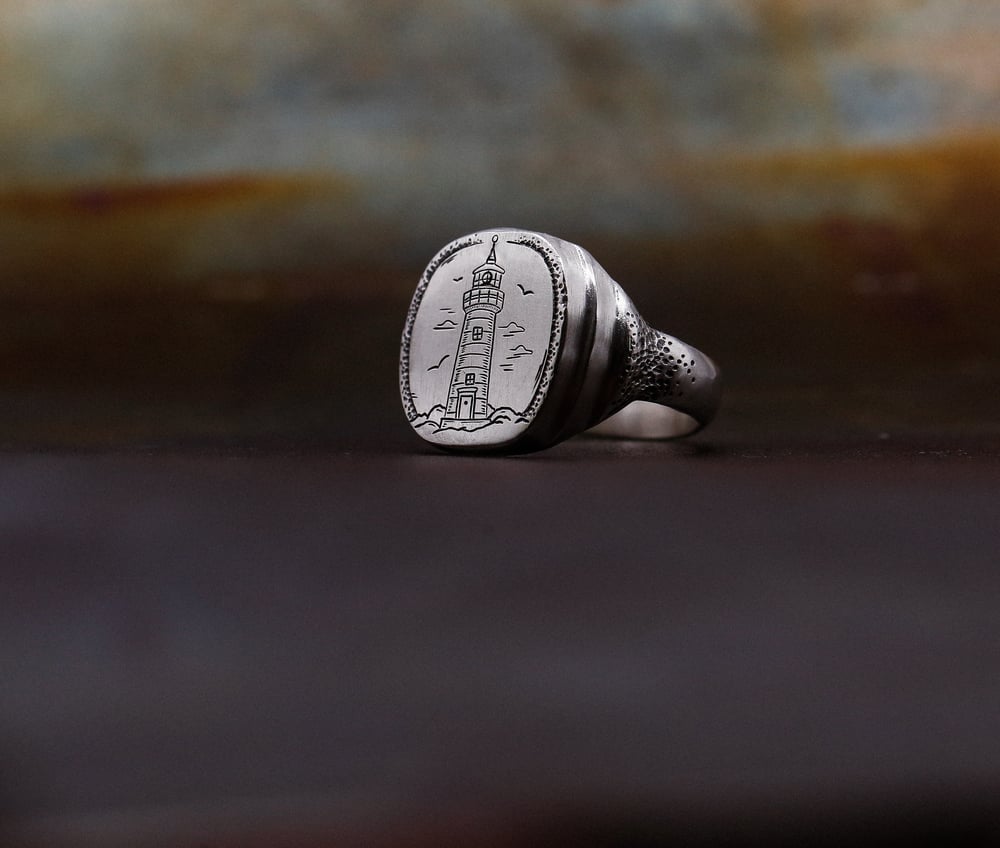 Image of Lighthouse Signet Ring