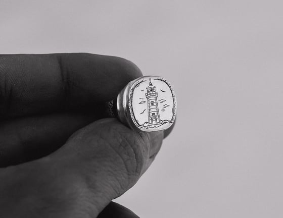 Image of Lighthouse Signet Ring