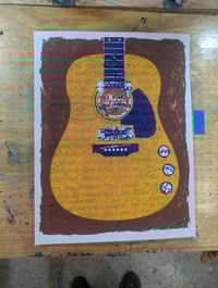 Image 1 of Kurt's Guitar Silkscreen Print