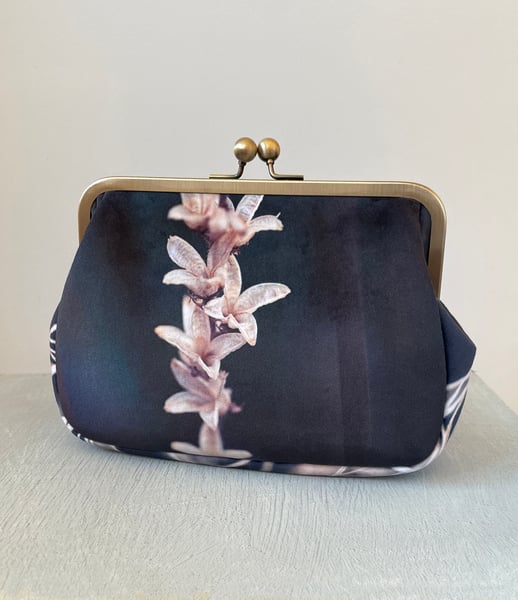 Image of Twiggery, velvet clutch/shoulder bag - roomier size