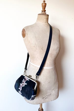 Image of Twiggery, velvet clutch/shoulder bag - roomier size