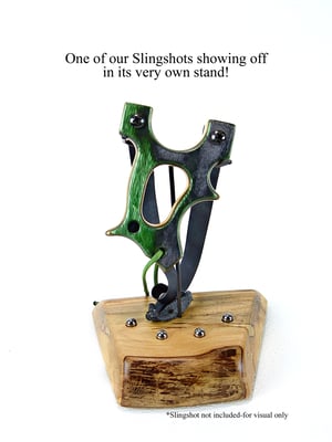 Image of Ash Sling Shot Display Stand, Catapult Wooden Stand, Holder for Sling Shot, Handmade Stand