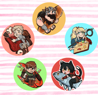 Image 2 of Monsters on the Menu - Can Badge Button Pack
