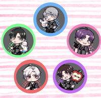 Image 2 of Deepspace Lover Boys - Can Badge Button Pack