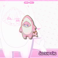 Image 2 of Doro Shark Enamel Pin In-Hand Extras