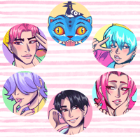 Image 2 of Saja Boys - Soda Poppin Soul Suckers - Can Badge Button Pack