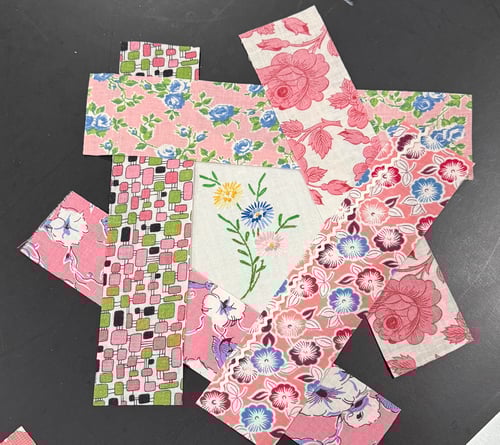 Image of PINK flower pincushion kit (PLEASE limit one per person)