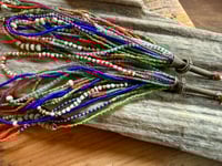 Image 3 of 'Movement' . Beaded Tassel  earrings