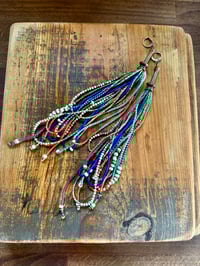 Image 22 of 'Movement' . Beaded Tassel  earrings