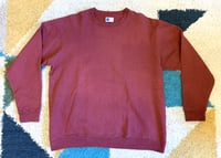 Image 1 of Japan Blue jeans Momotaro inlay burgundy sweater shirt, size M (fits L)
