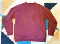 Image 5 of Japan Blue jeans Momotaro inlay burgundy sweater shirt, size M (fits L)