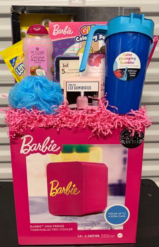 Image of Barbie Mini-Fridge Gift Set-Blue
