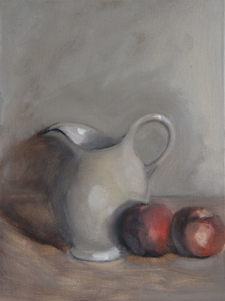 Image of Nature morte au pichet et aux pommes