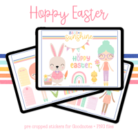 Image 1 of Hoppy Easter Digital Sticker Set