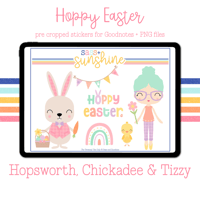Image 2 of Hoppy Easter Digital Sticker Set