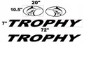 Image 1 of  TROPHY BOAT DECALS BOATS DECAL  decals. UV safe. Lifetime warranty.