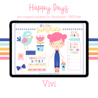 Happy Days - Vivi Digital Sticker Set