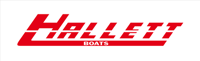 Image 1 of PAIR of 4.25"X22" Hallett Boats BOAT Hull Decals uv safe. Lifetime warranty. 1