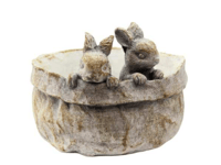 Two Rabbits Basket Planter