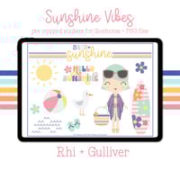 Image 2 of Sunshine Vibes Digital Sticker Set