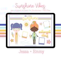 Image 3 of Sunshine Vibes Digital Sticker Set