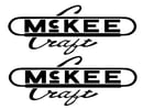 Image 2 of PAIR OF 6" x 22" McKee Craft Boat Hull Decals uv safe. Lifetime warranty