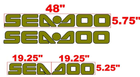 Image 1 of Sea doo seadoo BOAT EXPLORER JET Boat Decals  uv safe. Lifetime warranty