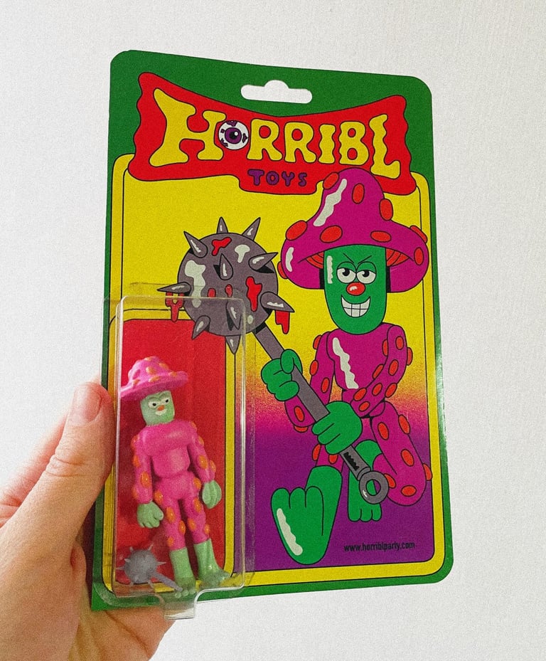horribltoys mushroom toy