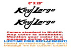 Image 1 of PAIR of 10"X40" KEY Largo BOAT Hull Decals uv safe. Lifetime warranty