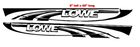 Image 1 of PAIR of 8"X66" LOWE Hull Decals  uv safe. Lifetime warranty 1