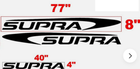 Image 1 of Pair of SUPRA BOAT DECALS BOATS BOAT Hull Decals  uv safe. Lifetime warranty 1