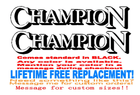 Image 1 of PAIR of 6 "X 28" Champion BOAT Hull Decals   uv safe. Lifetime warranty 