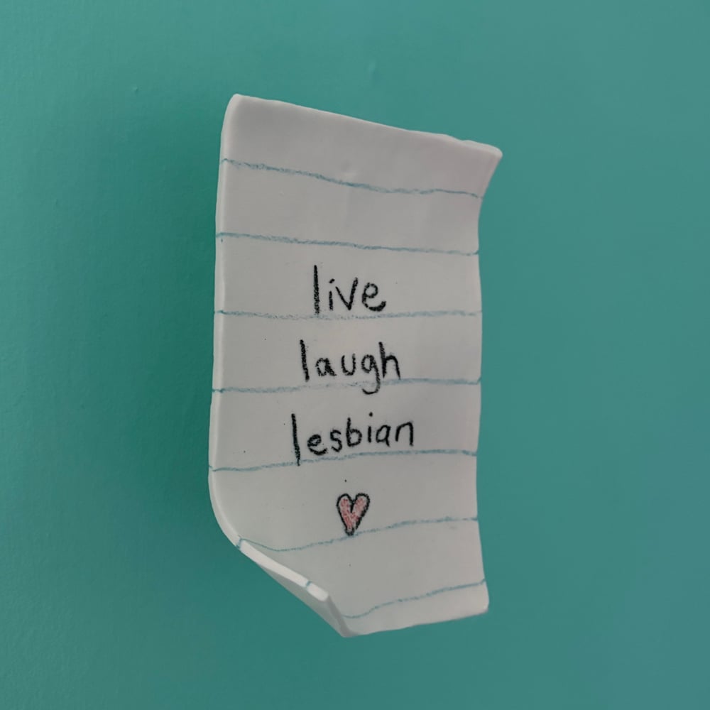 Image of Lesbian Porcelain Note