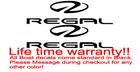 Image 1 of PAIR of 8"X31" Regal Game Fisher BOAT Hull Decals uv safe. Lifetime warranty 