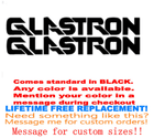 Image 1 of PAIR of 4"X36" GLASTRON BOAT Hull Decals uv safe. Lifetime warranty 