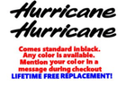 Image 1 of PAIR of 4.5" X 27" HURRICANE BOAT Hull Decals   uv safe. Lifetime warranty 