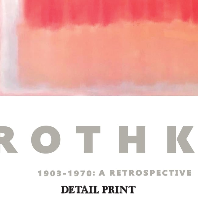 Mark Rothko | 1903-1970: A Retrospective | Guggenheim Museum | 1978 | Exhibition Poster | Home Decor