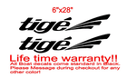 Image 1 of PAIR of 6" x 28" Tige BOAT Hull Decals    uv safe. Lifetime warranty  1